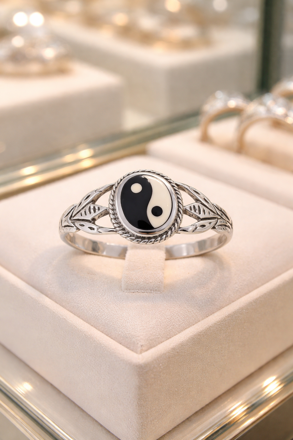 Bague Yin Yang en Argent 925