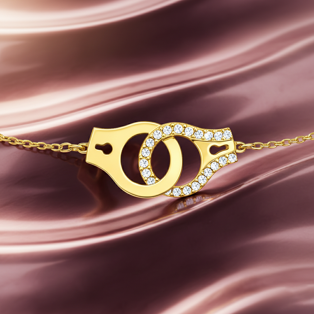 Bracelet Menotte – Plaqué Or 18 Carats & Zirconium