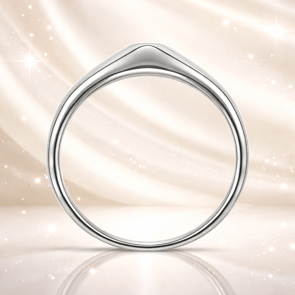 Bague Argent 925 Rhodié & Zirconium 3,5 mm – Élégance Minimaliste
