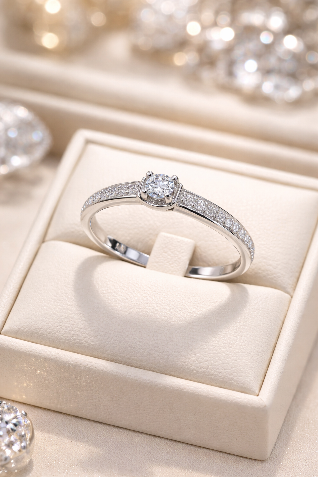 Bague Argent 925 Rhodié & Zirconium – Élégance Intemporelle