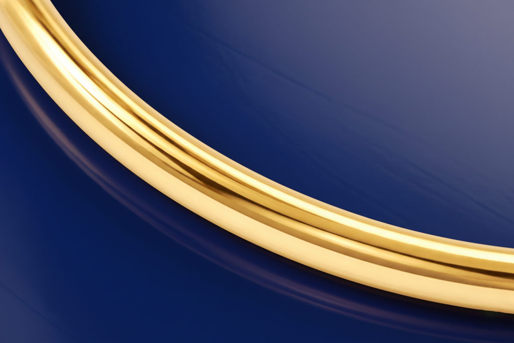 Bracelet Jonc Plaqué Or 18 Carats – Épaisseur 3 mm