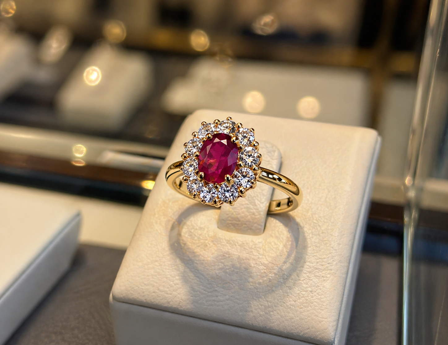Bague Éclat Rubis – Plaqué Or 18 Carats