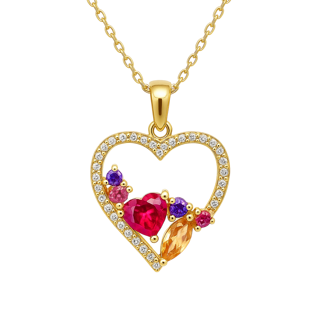 Collier Cœur Élégance – Plaqué Or