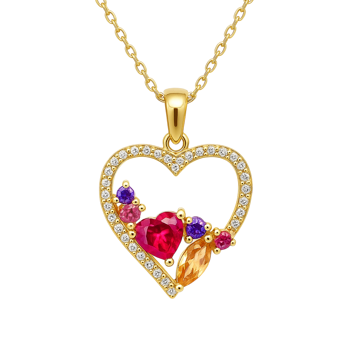 Collier Cœur Élégance – Plaqué Or