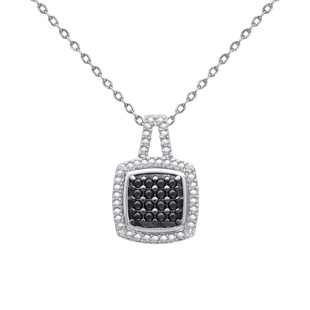 Collier Argent 925 Rhodié & Zirconium – Élégance Intemporelle