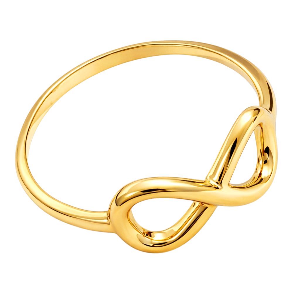 Bague Infini Plaqué Or 18 Carats – Élégance Intemporelle