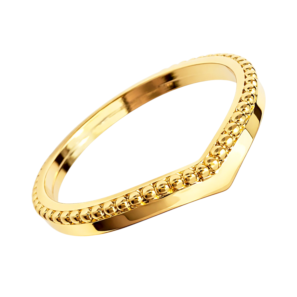 Bague Élégance Sculptée – Plaqué Or 18 Carats