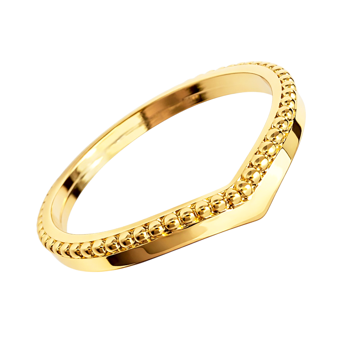 Bague Élégance Sculptée – Plaqué Or 18 Carats