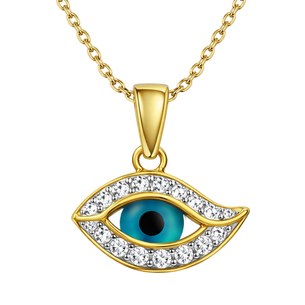 Collier Œil Protecteur – Plaqué Or 18 Carats