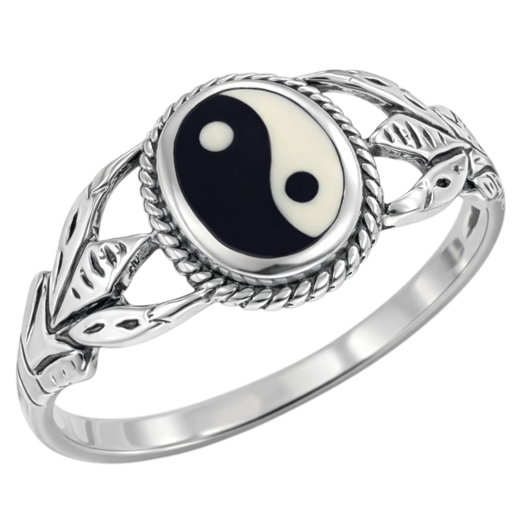 Bague Yin Yang en Argent 925