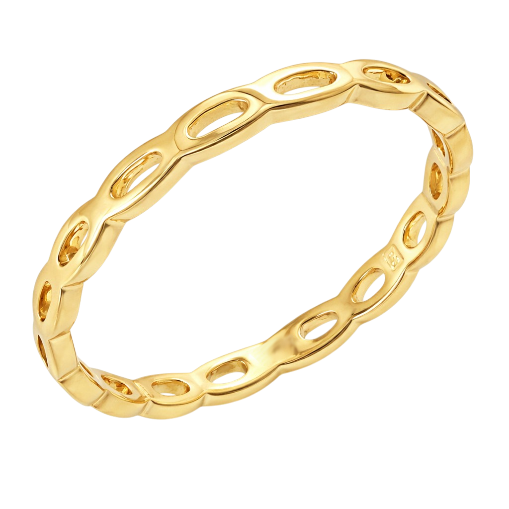 Bague ajourée Orinae – Plaqué Or 18 carats