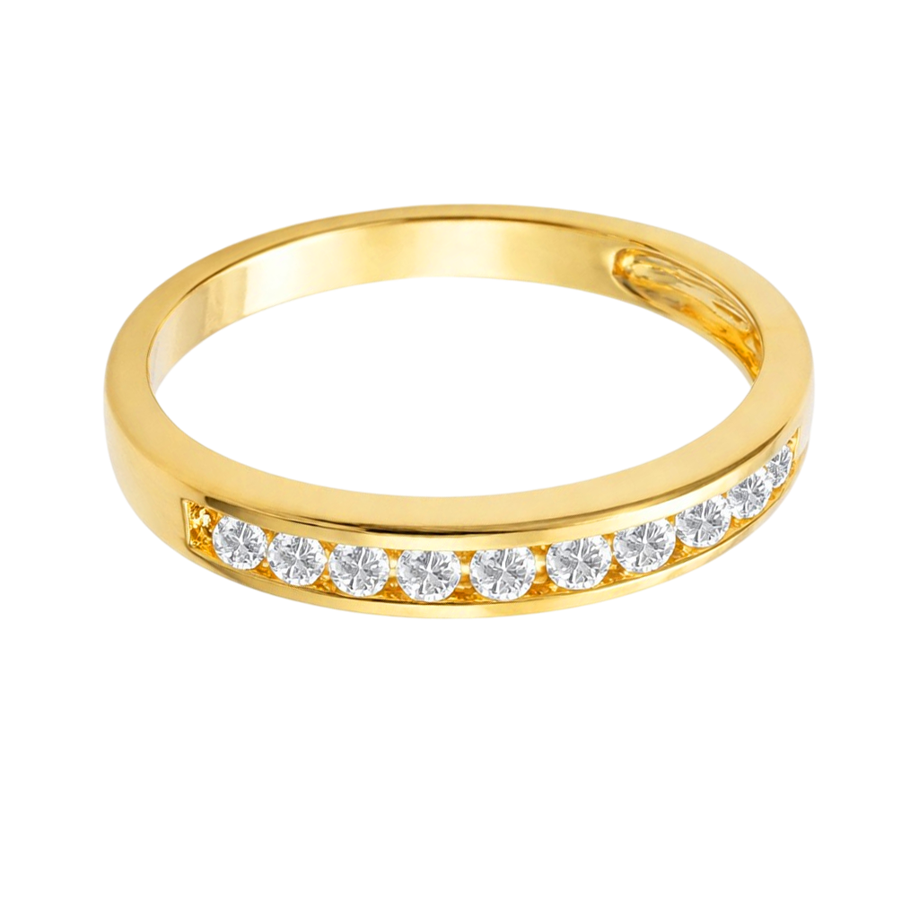 Bague Éclat Zirconia – Plaqué Or 18 Carats