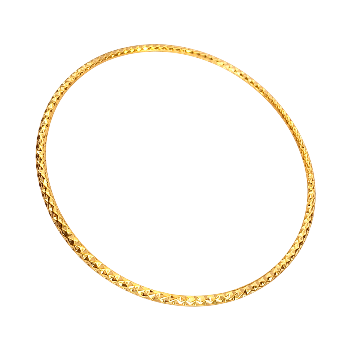 Bracelet Jonc Texturé Plaqué Or 18 Carats