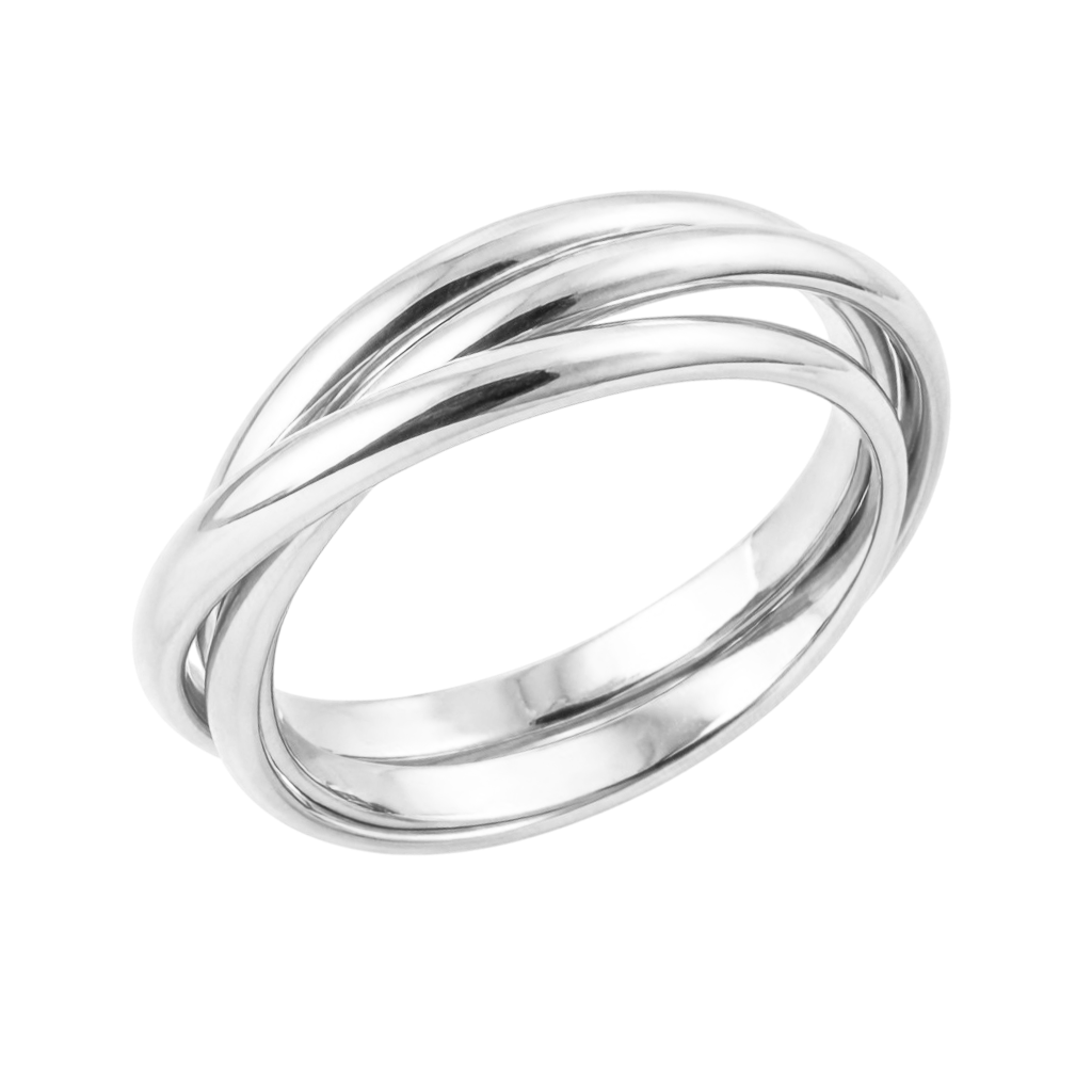 Bague 3 Anneaux Croisés en Argent 925 – Minimaliste & Élégante