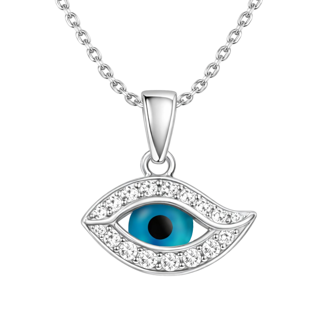 Collier Œil Protecteur – Argent 925 Rhodié