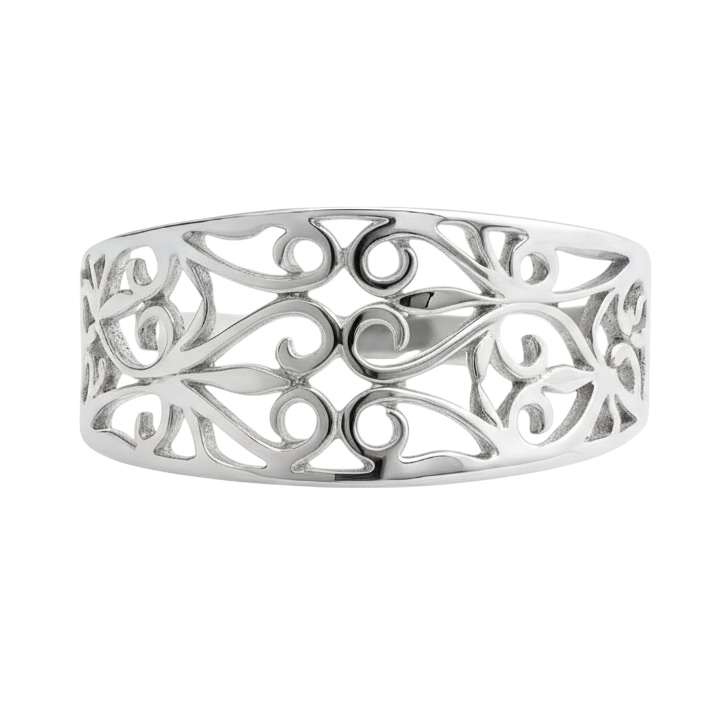 Bague en Argent 925 – Motifs Filigranes Élégants