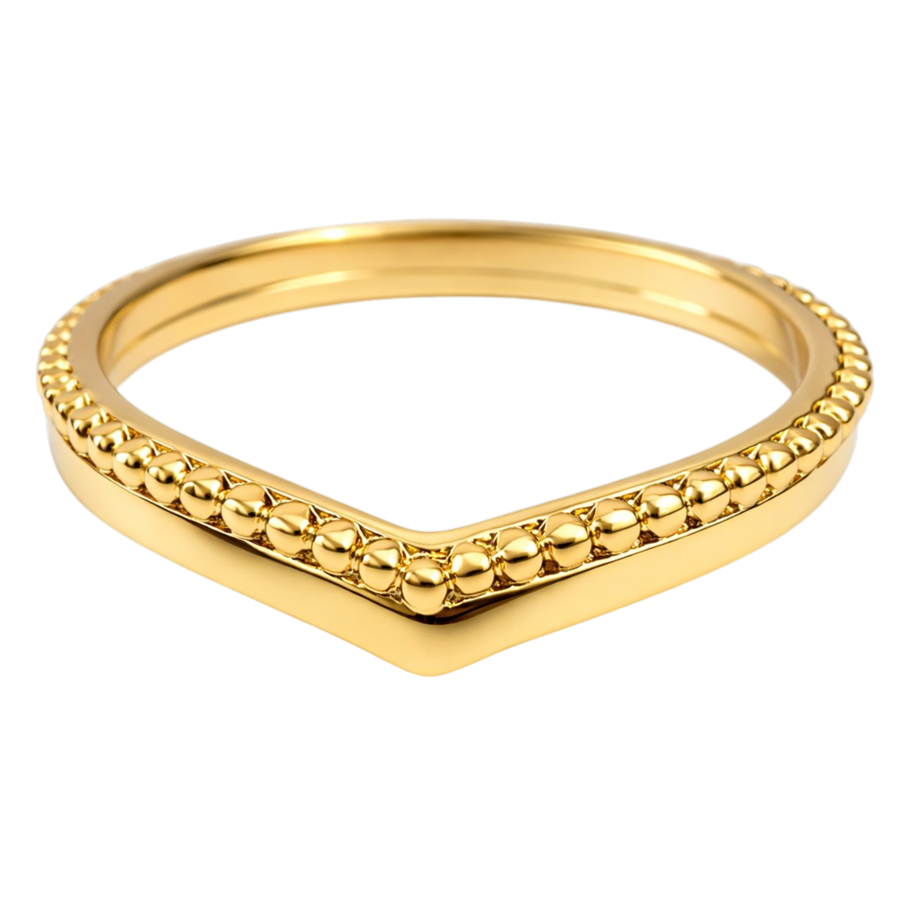 Bague Élégance Sculptée – Plaqué Or 18 Carats