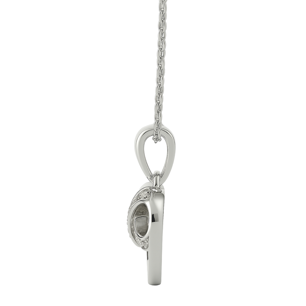 Collier Cœur & Infini en Argent 925 Rhodié – Zirconiums Étincelants