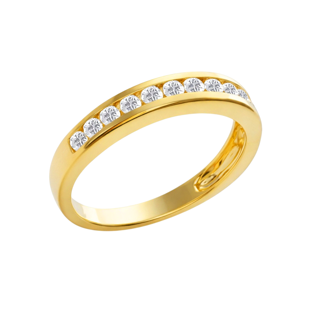 Bague Éclat Zirconia – Plaqué Or 18 Carats