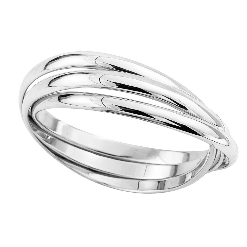 Bague 3 Anneaux Croisés en Argent 925 – Minimaliste & Élégante