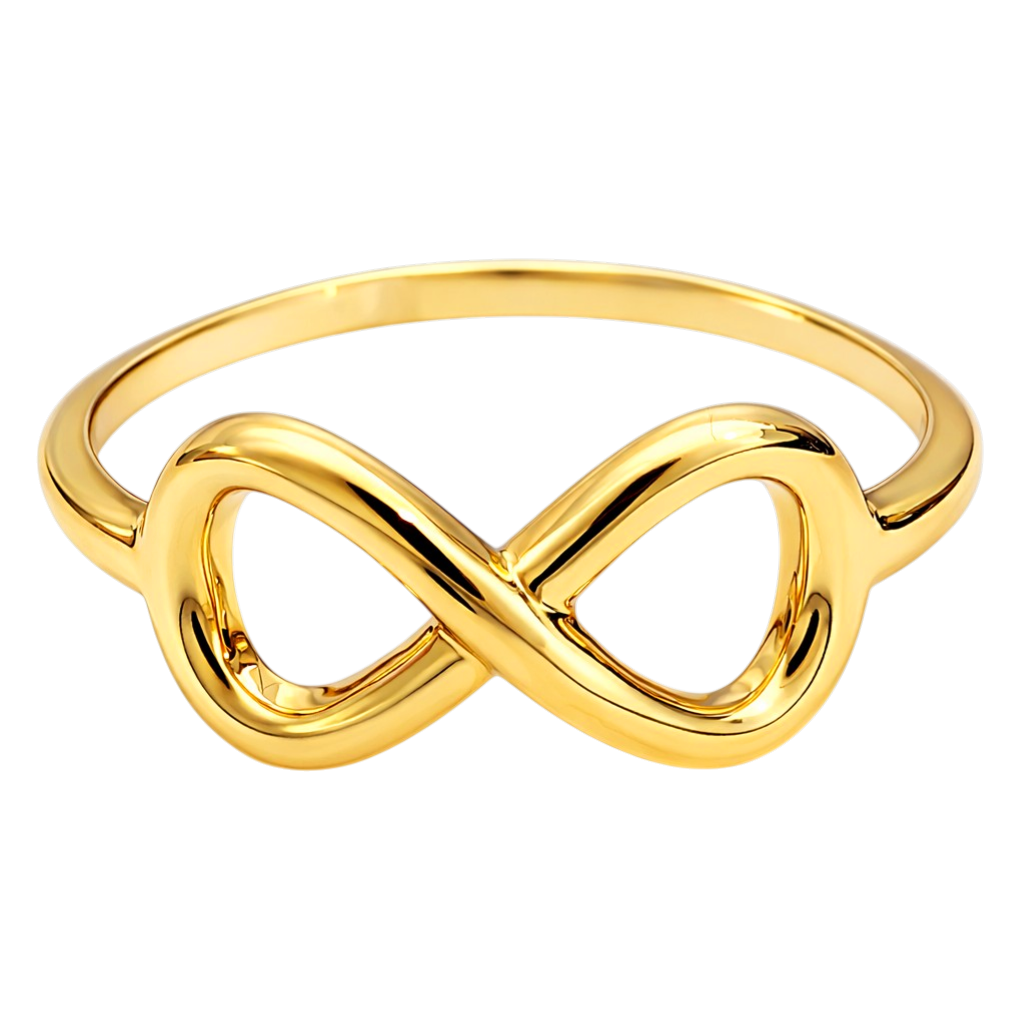 Bague Infini Plaqué Or 18 Carats – Élégance Intemporelle