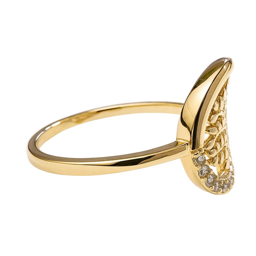 Bague Arbre de Vie en Plaqué Or – Zirconium Étincelant
