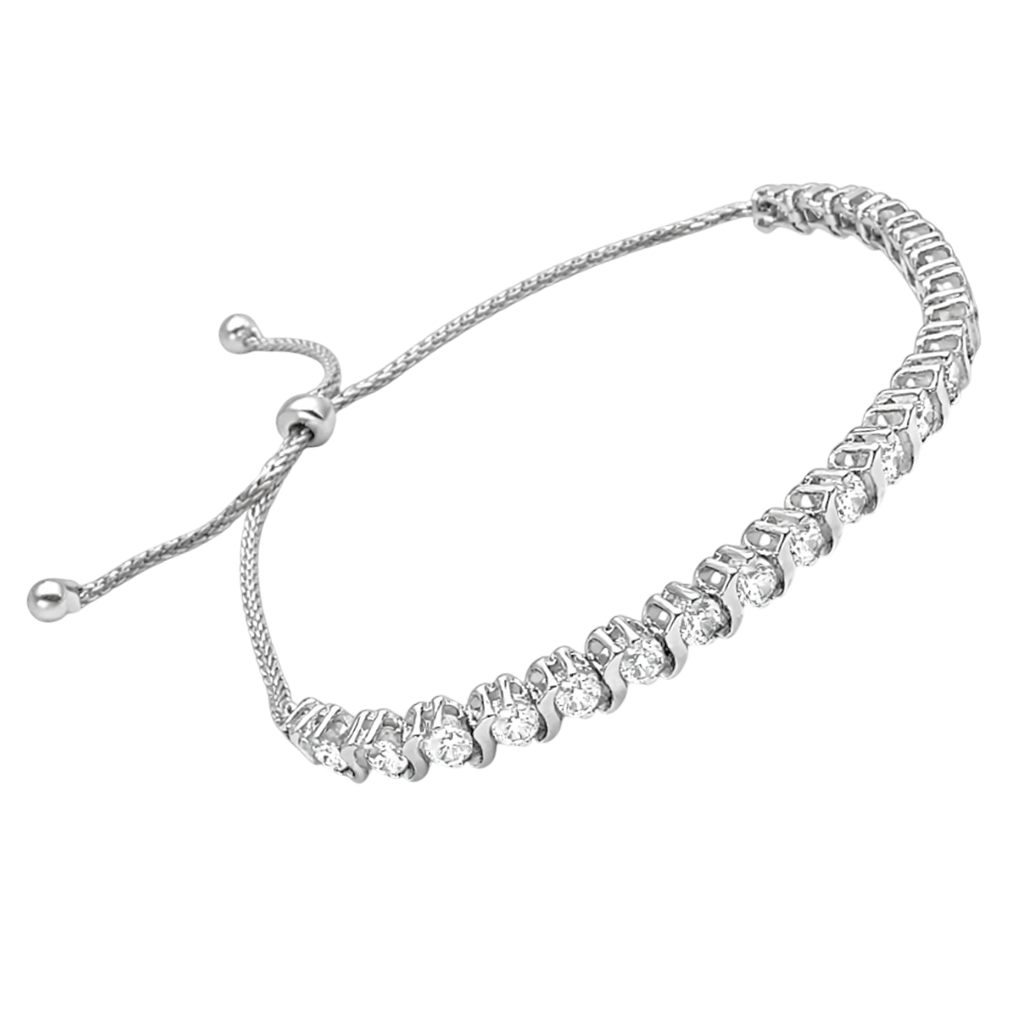 Bracelet Élégance Cristalline – Argent 925 Rhodié & Swarovski® Elements