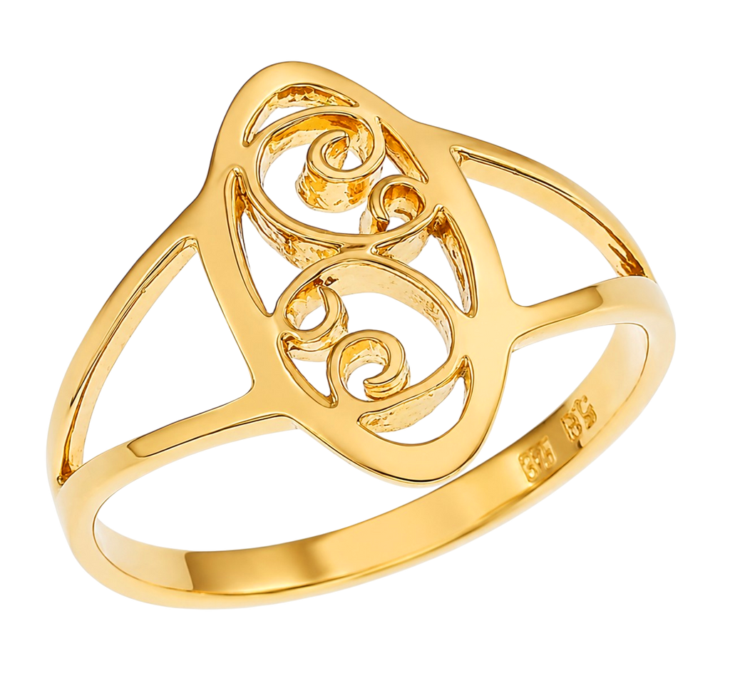 Bague Arabesque – Plaqué Or 18 Carats