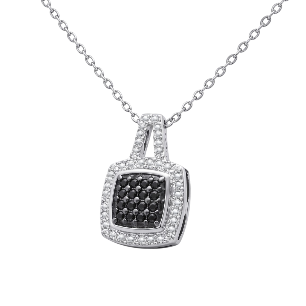 Collier Argent 925 Rhodié & Zirconium – Élégance Intemporelle