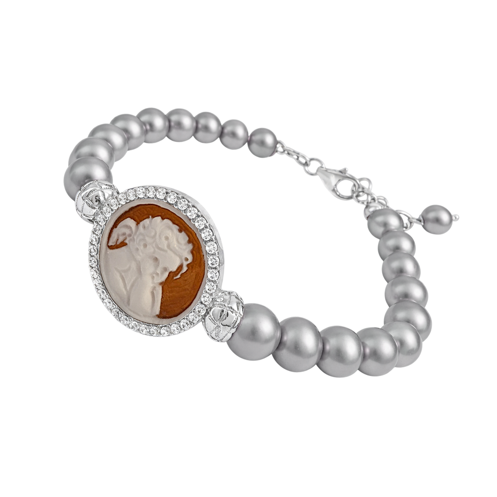 Bracelet Ange – Argent 925 Rhodié & Perles Grises