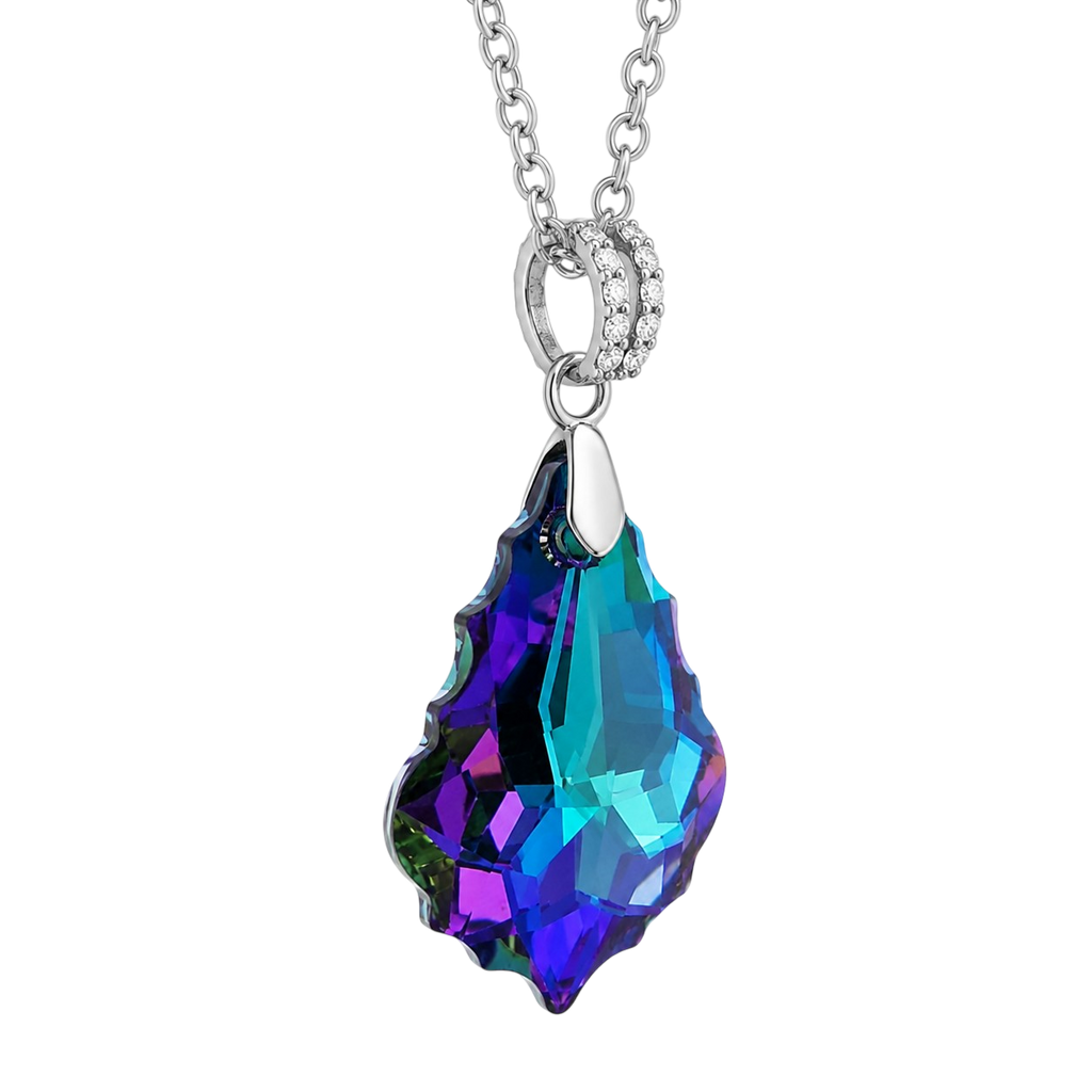 Collier Cristal Baroque Argent 925 Rhodié