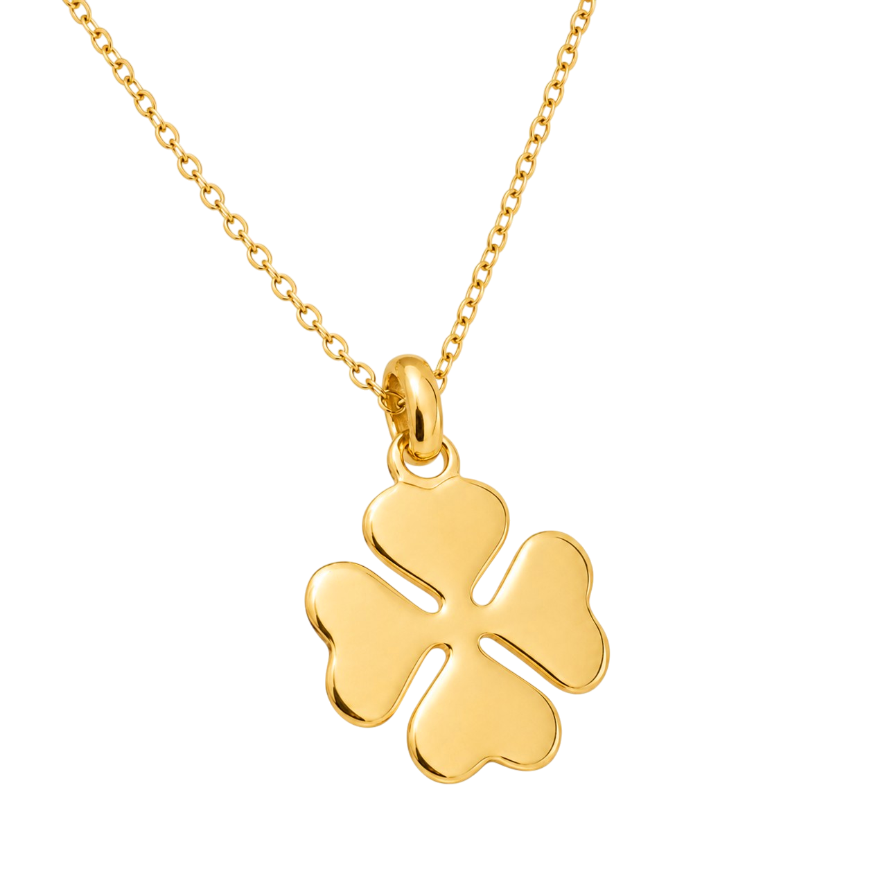 Collier Trèfle Plaqué Or Jaune 18 Carats – Orinae