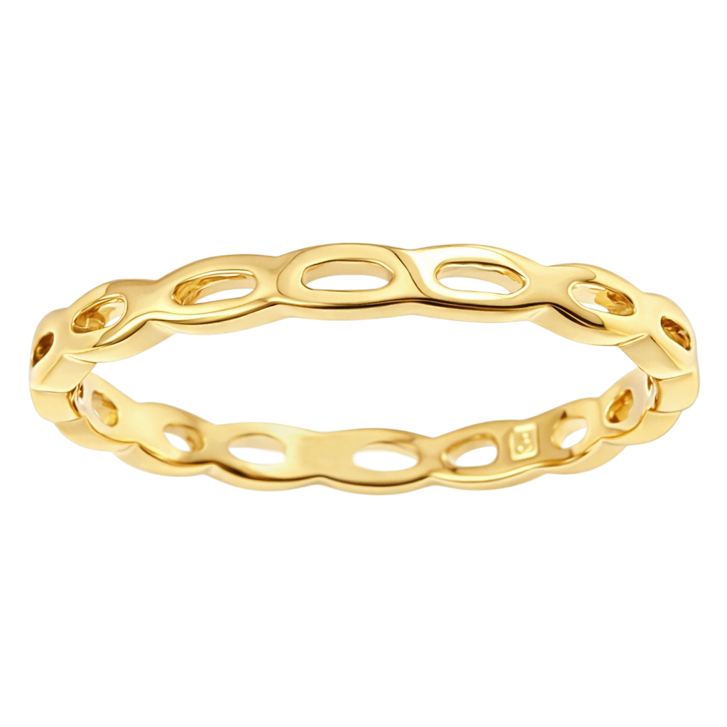 Bague ajourée Orinae – Plaqué Or 18 carats