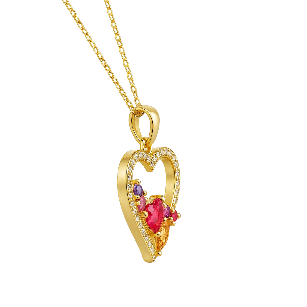 Collier Cœur Élégance – Plaqué Or