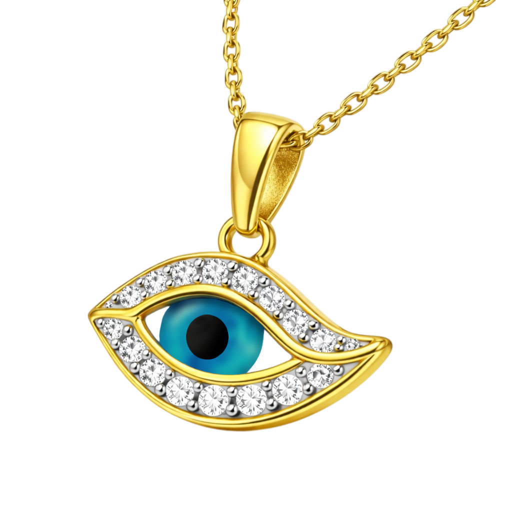 Collier Œil Protecteur – Plaqué Or 18 Carats