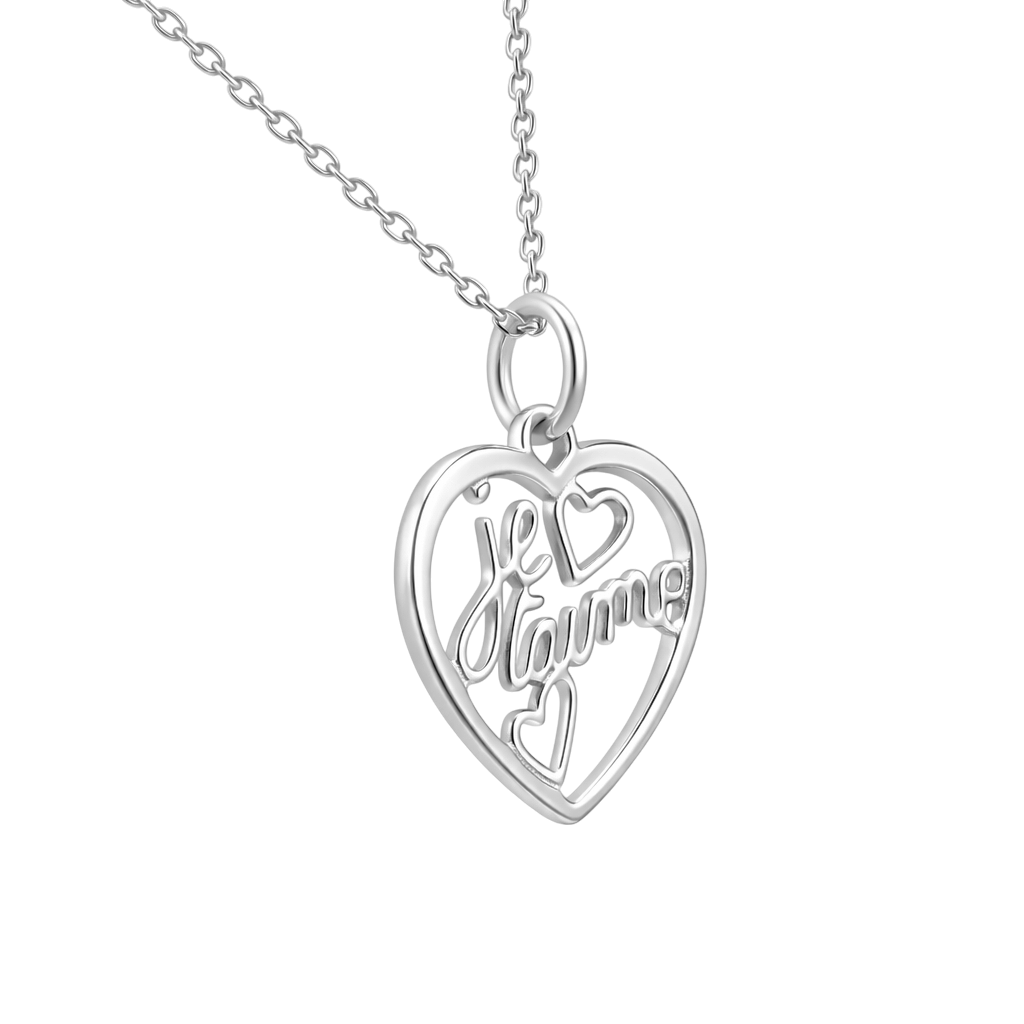 Collier Cœur « Je t’aime » – Argent 925