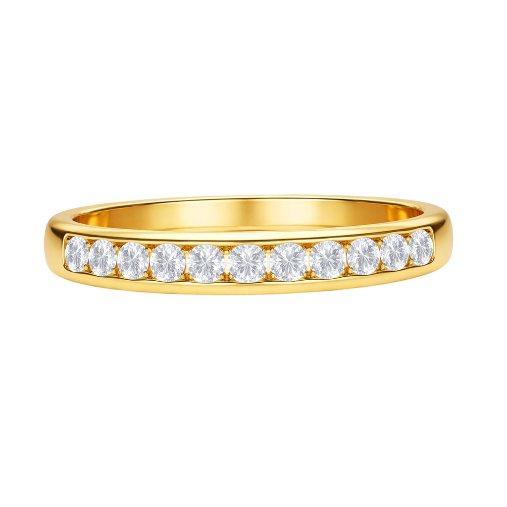 Bague Éclat Zirconia – Plaqué Or 18 Carats