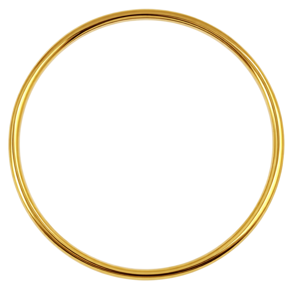 Bracelet Jonc Plaqué Or 18 Carats – Épaisseur 3 mm