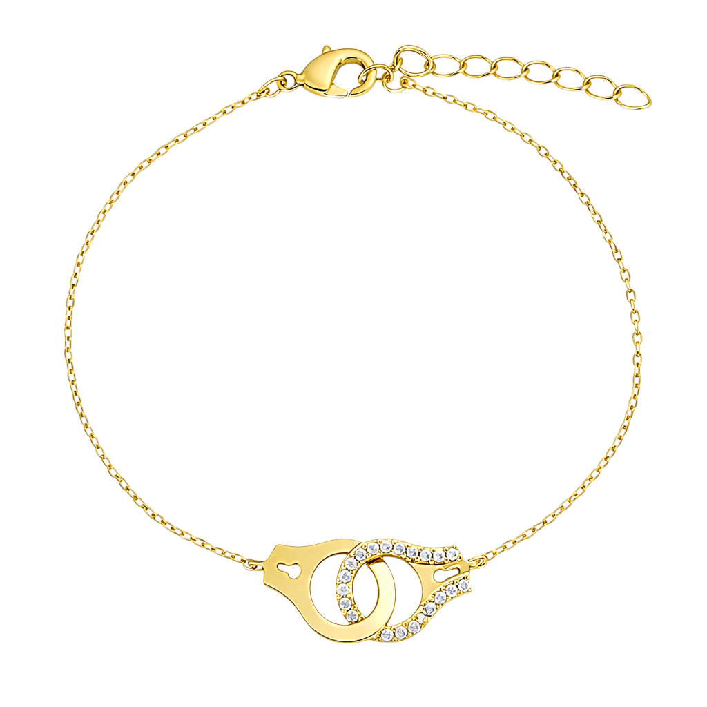 Bracelet Menotte – Plaqué Or 18 Carats & Zirconium