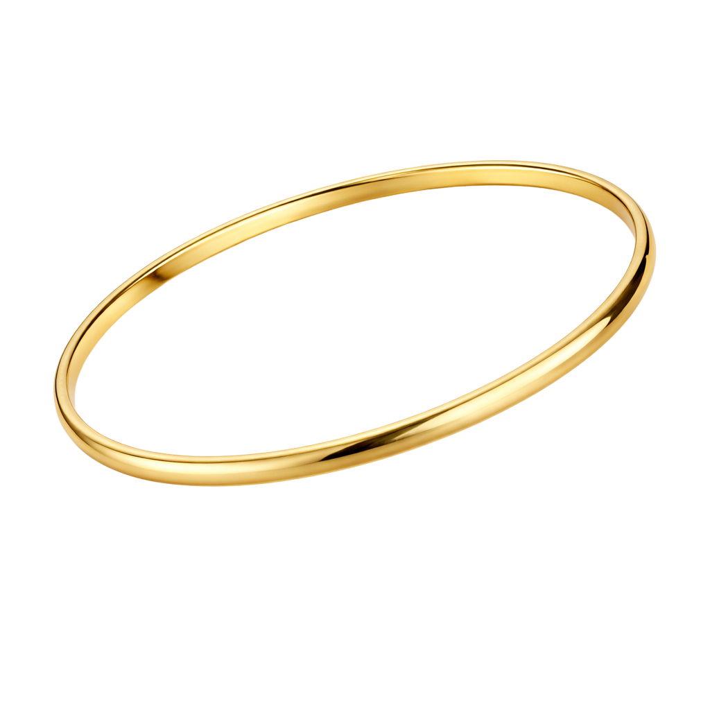 Bracelet Jonc Plaqué Or 18 Carats