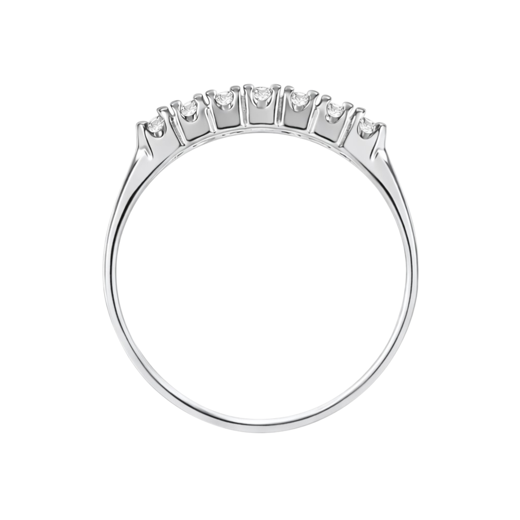 Bague Zirconia Élégance – Argent 925 Rhodié & Zirconiums 3 mm