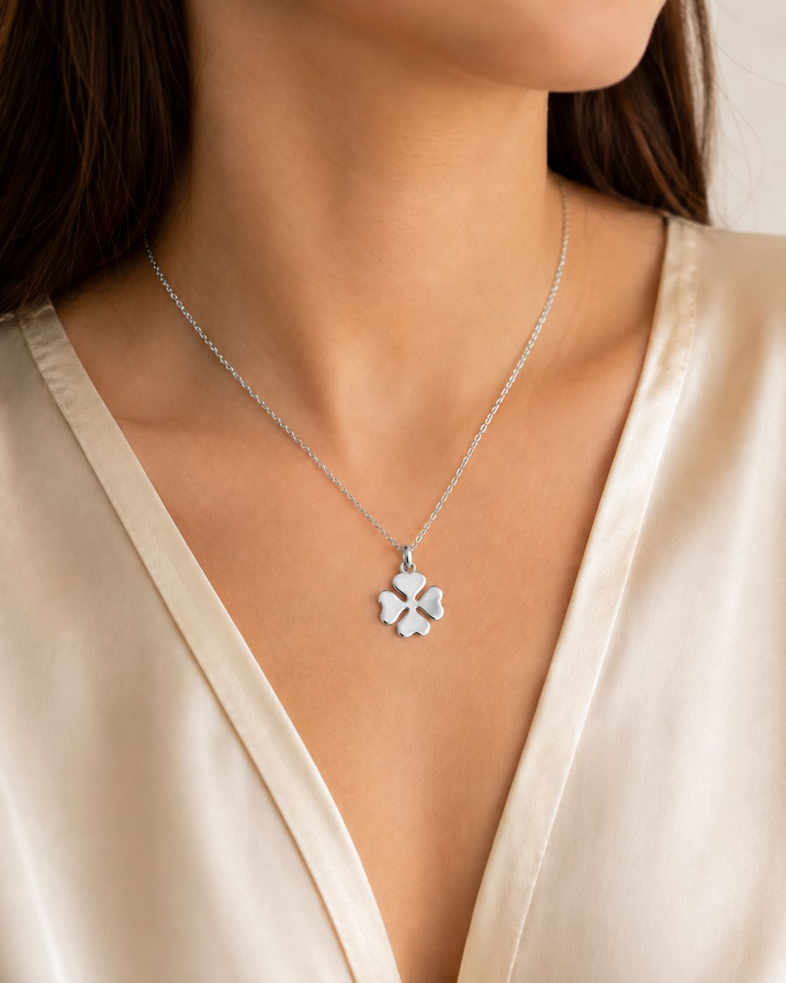 Collier Trèfle Argent 925 – Orinae