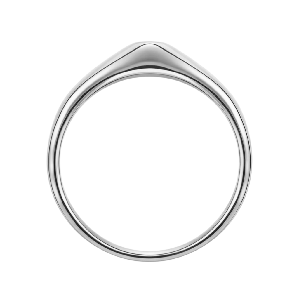 Bague Argent 925 Rhodié & Zirconium 3,5 mm – Élégance Minimaliste