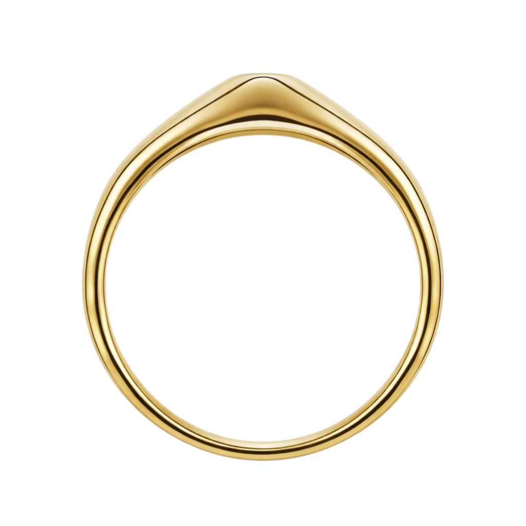 Bague Fine Plaqué Or 18 Carats & Zirconium – Élégance Minimaliste