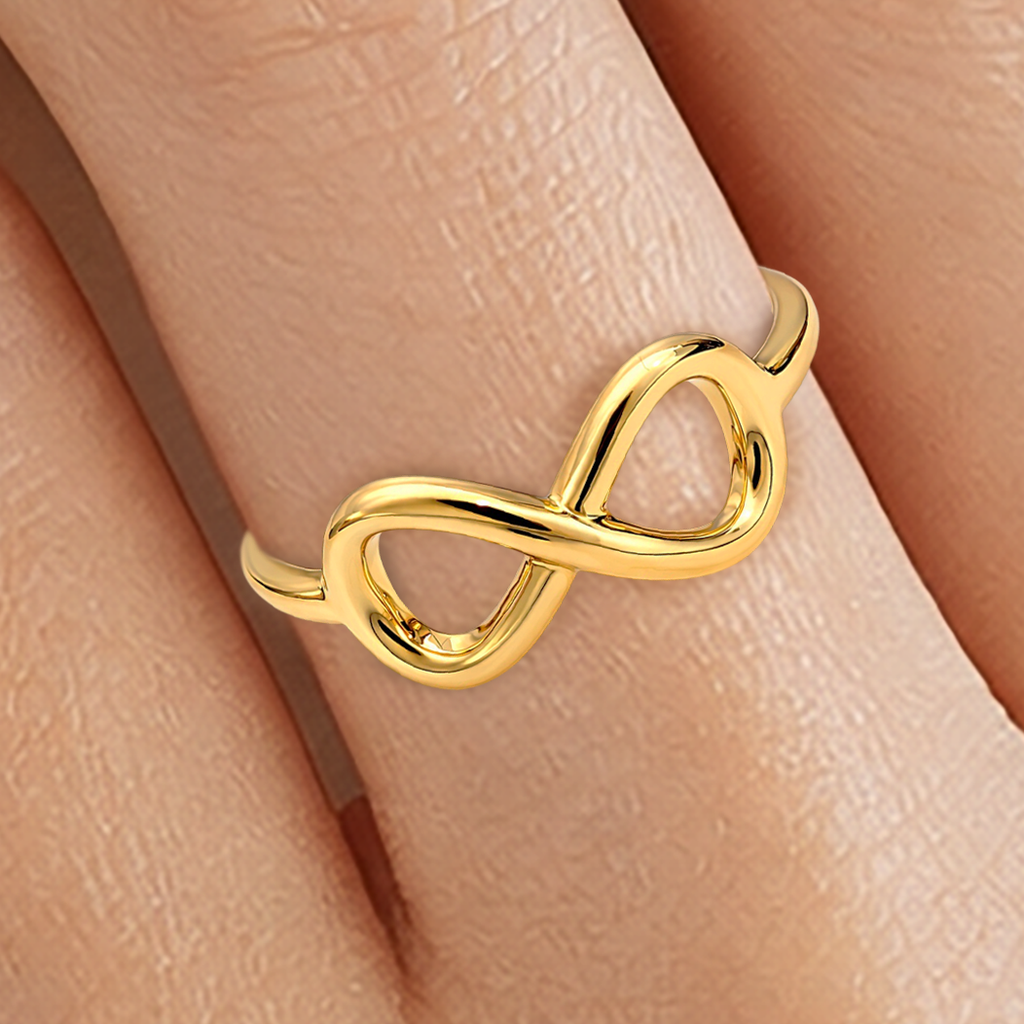 Bague Infini Plaqué Or 18 Carats – Élégance Intemporelle