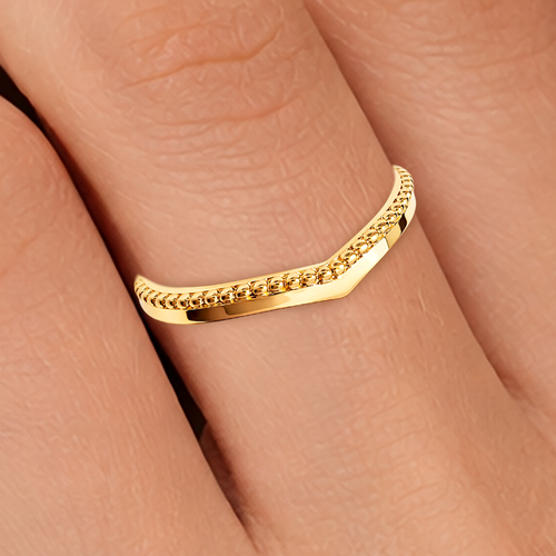 Bague Élégance Sculptée – Plaqué Or 18 Carats