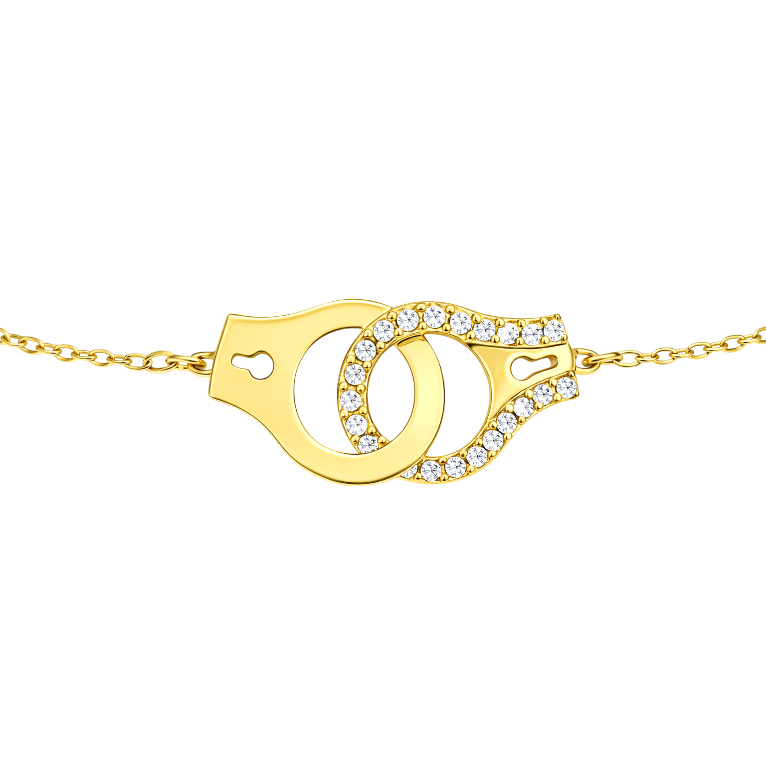 Bracelet Menotte – Plaqué Or 18 Carats & Zirconium