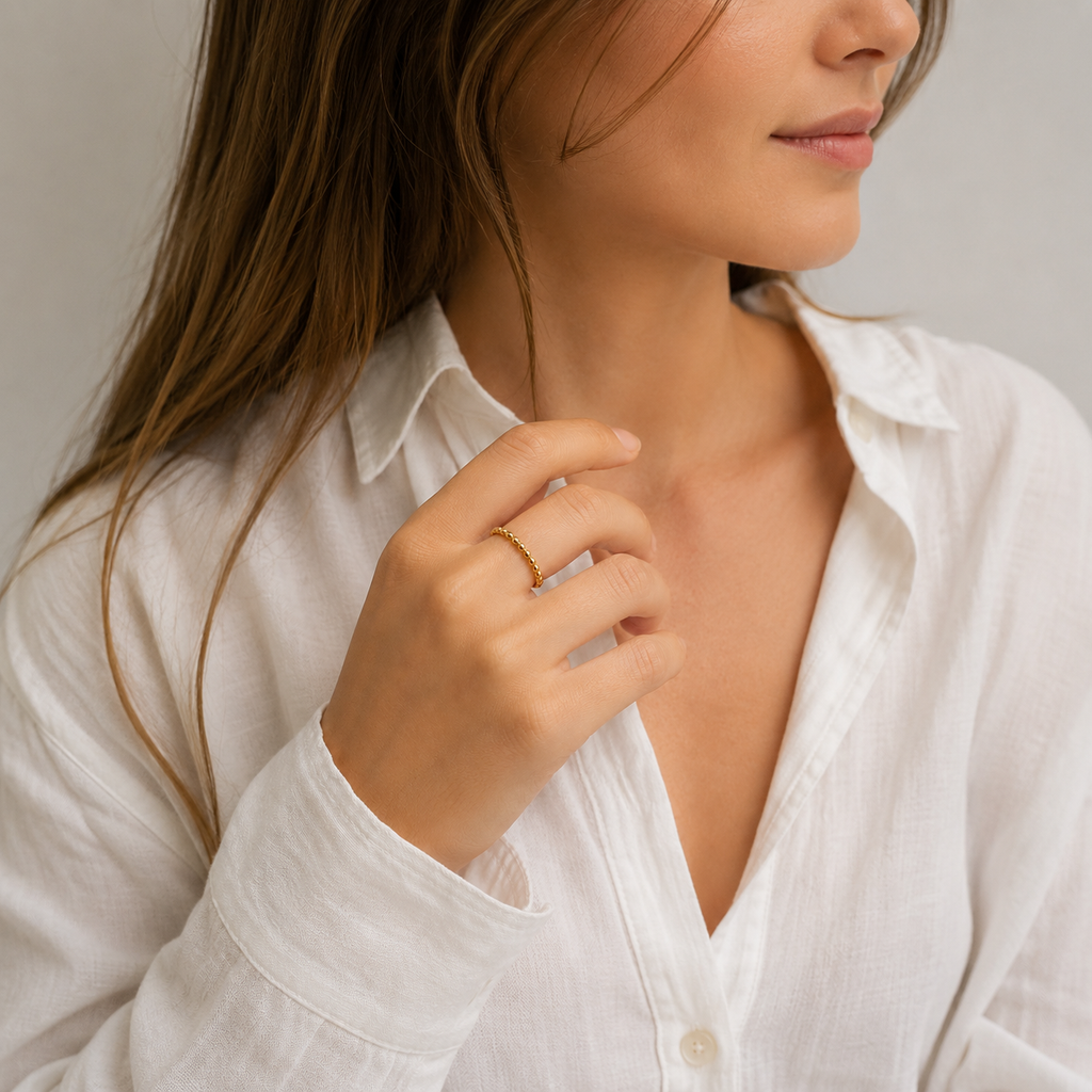 Bague Perléa – Plaqué Or 18 Carats