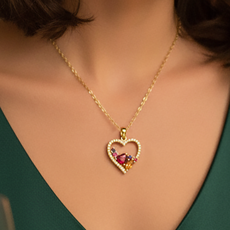 Collier Cœur Élégance – Plaqué Or