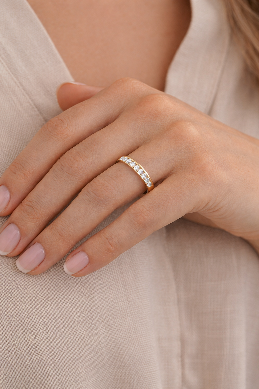 Bague Éclat Zirconia – Plaqué Or 18 Carats